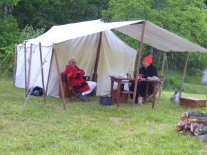 OG and Joey enjoying the crisp cool Morning